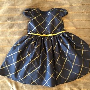 Blue and Gold Holiday Dress